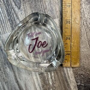1992 Glass Triangle Camel Ashtray Tell 'em Joe Sent You!